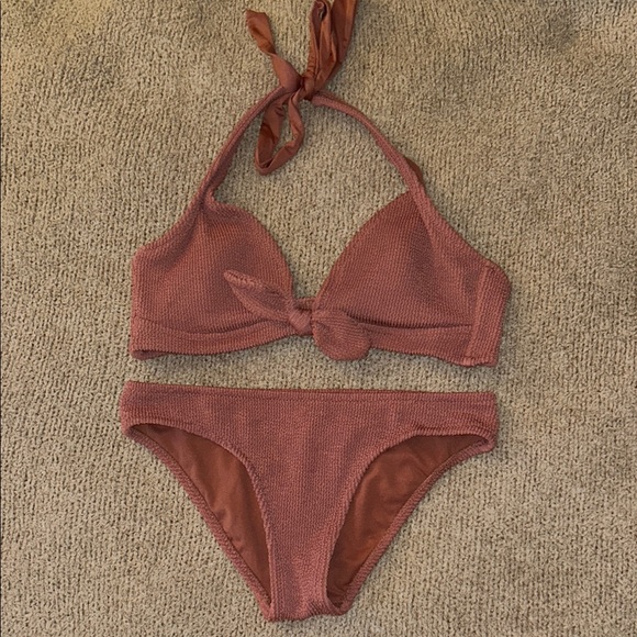 Kona Sol Other - Mauve Halter Bikini Set